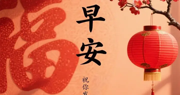 早安，祝你发财，被爱，好运常在