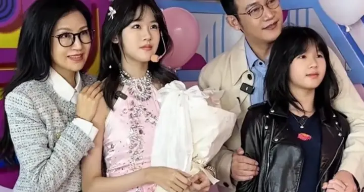 陆毅和鲍蕾为贝儿过17岁生日，贝儿女团打扮想出道，腿长超过鲍蕾