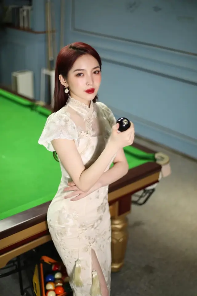 台球女神，王钟瑶
