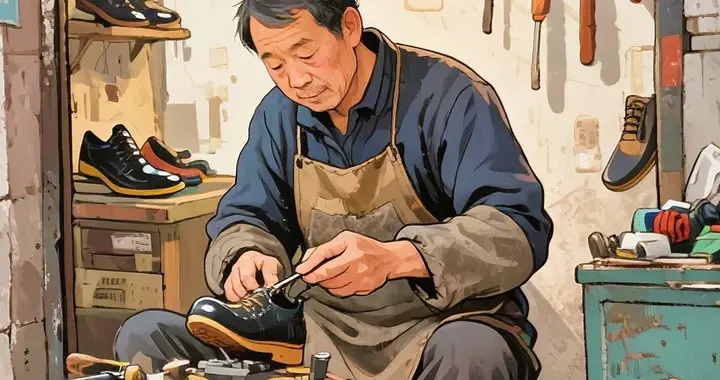 老家村口的那个——修鞋匠