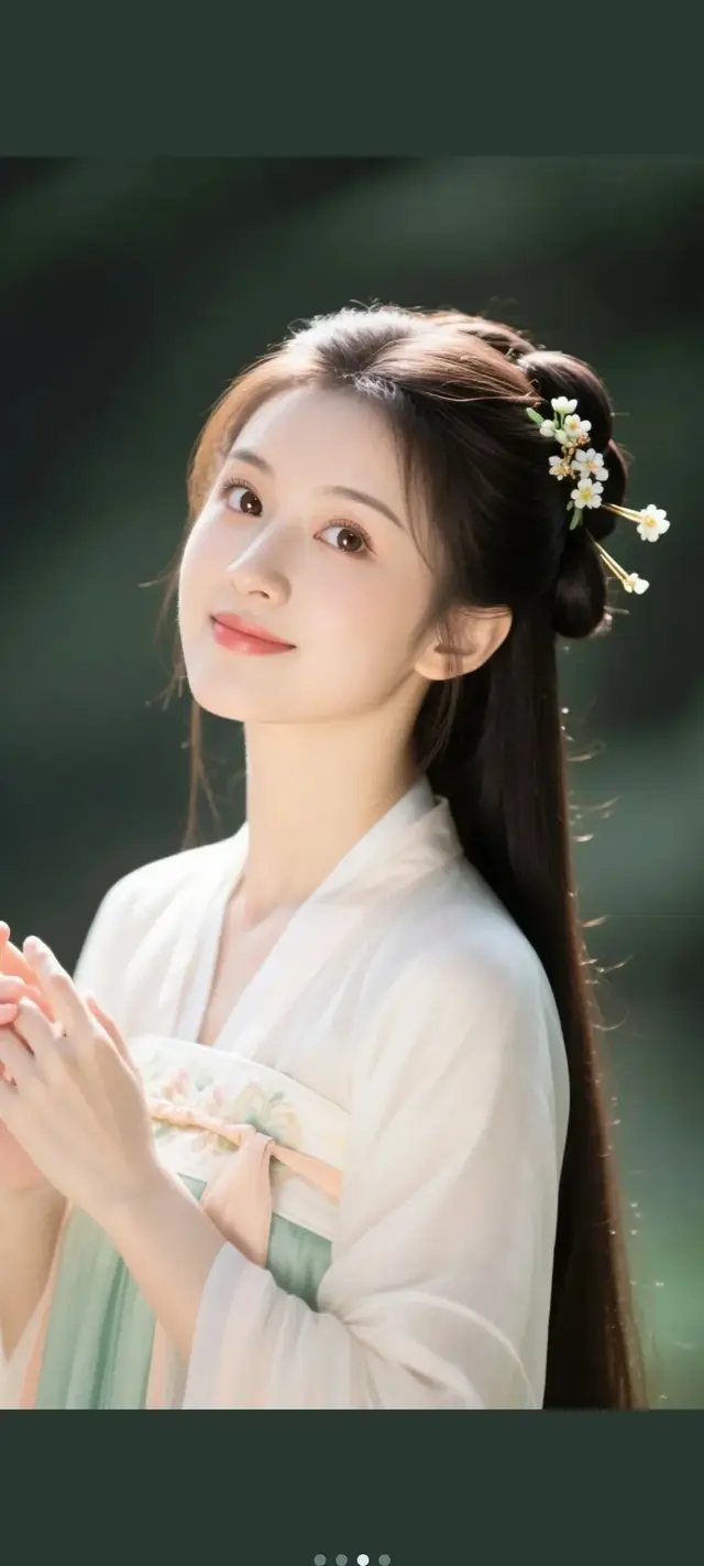 她机灵聪慧、俏皮可爱，娇艳动人，集美貌与智慧于一身！