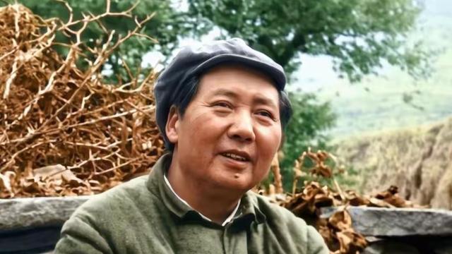 东方萤：一张毛主席坐在石墙上的老照片，看