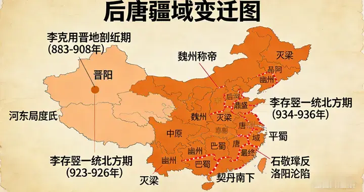 14年3帝轰然覆灭！后唐从崛起到败亡，为何如此迅速？