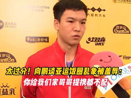 太过分！向鹏谈亚运饭圈乱象被羞辱：你给我们家哥哥提携都不配