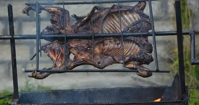 离谱！36斤活羊烤完只剩6.9斤，商家：羊爱运动！网友：当我们傻