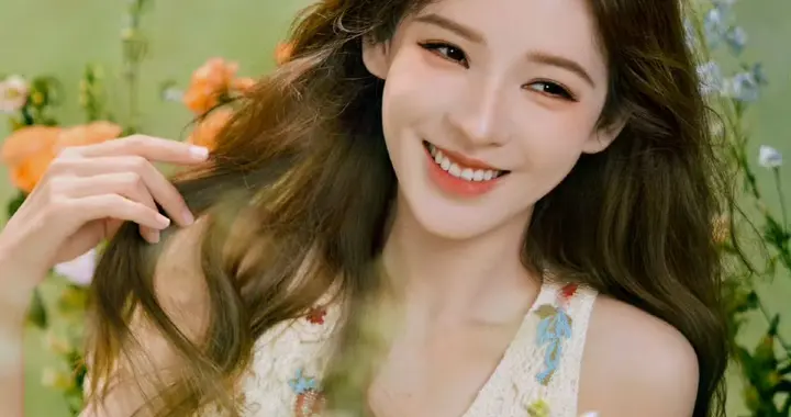 张予曦写真花絮，美的像春日里的精灵