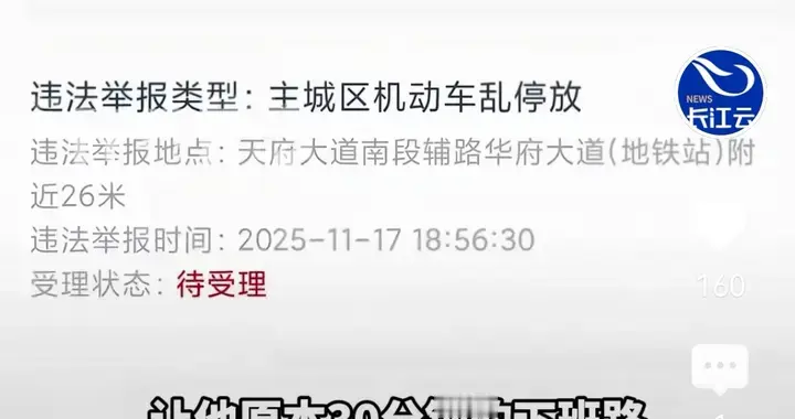 成都"较真哥""整治违停"30天刚开始9天就举报92次