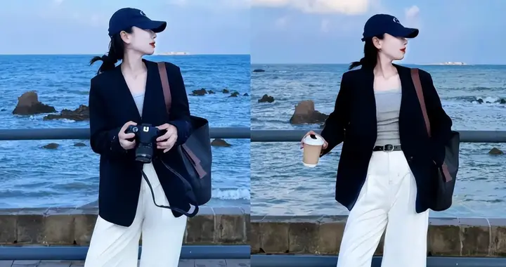 黑色小西装怎么搭好看？包臀裙牛仔裤阔腿裤，简约又高级