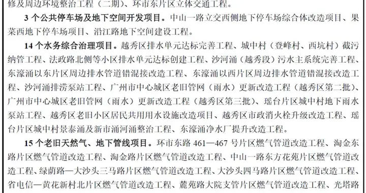 越秀区十五五规划：高质量开展城市更新，推动传统基础设施补短板