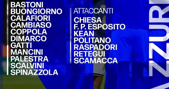 尤文多将备战国际比赛日，洛卡特利加蒂坎比亚索入选意大利队