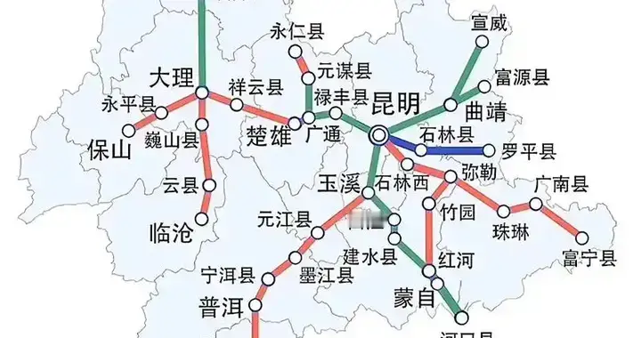 从西南边陲到沿边开放高地，云南省四大铁路枢纽城市介绍