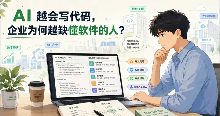 AI降低写代码成本后，为什么企业反而更需要懂软件的人？