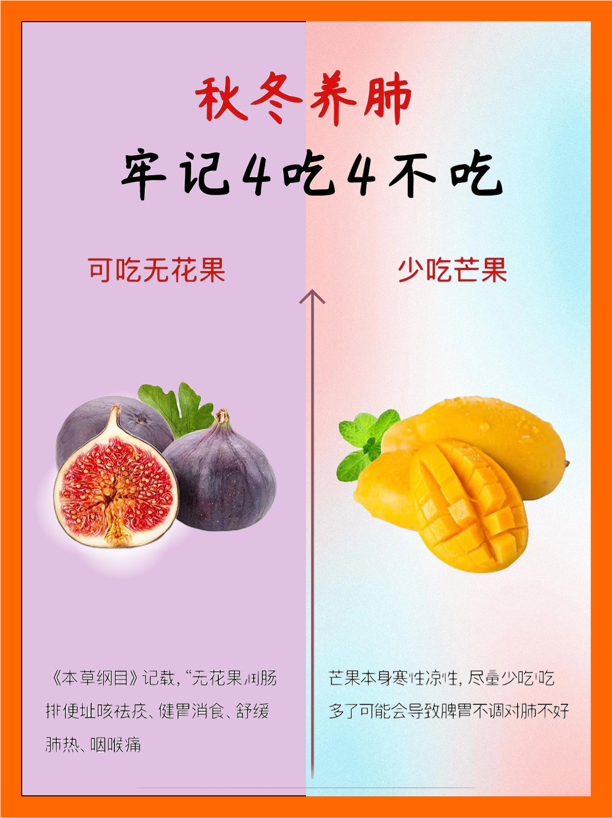 秋冬养肺牢记六吃六不吃！
