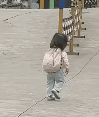 寒塘渡鹤影VoKI：妈妈送幼小的女儿去幼