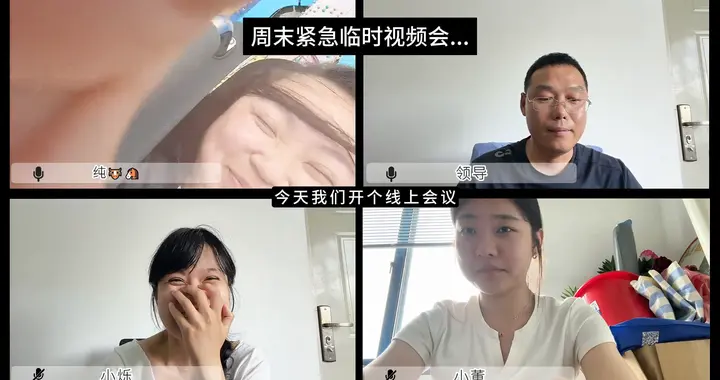 领导非要线上开会，我真的是……