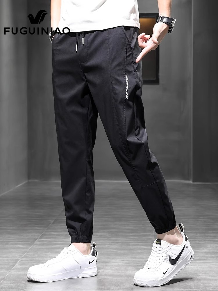 富贵鸟男款宽松卫裤