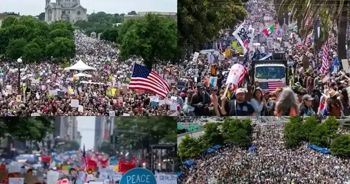 万人上街喊反特朗普