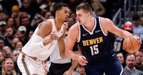 40+13VS34+18！约基奇力压文班，掘金加时险胜，终结马刺11连胜