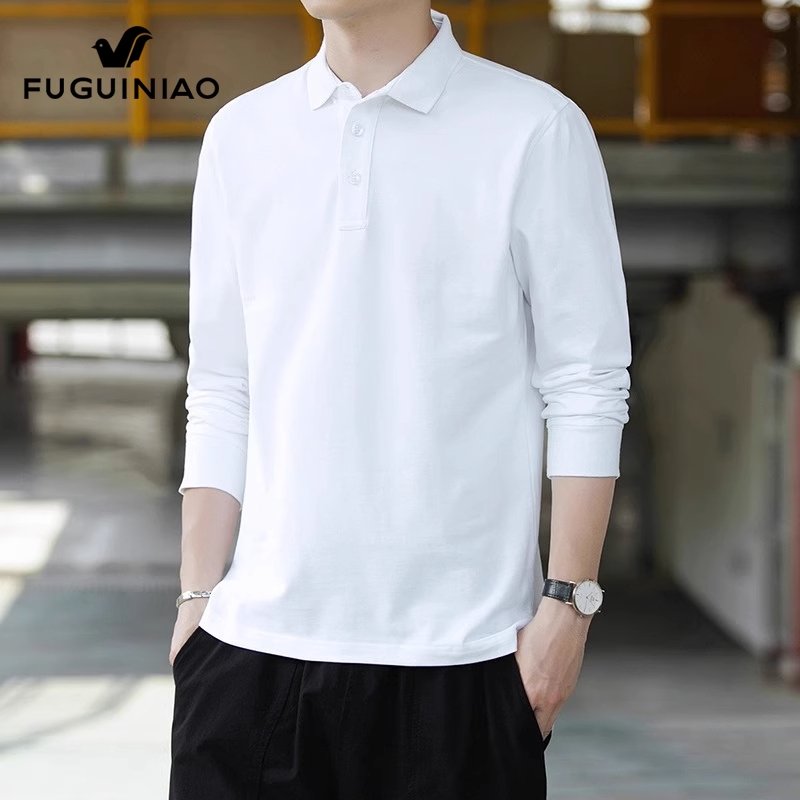 富贵鸟白色翻领上衣