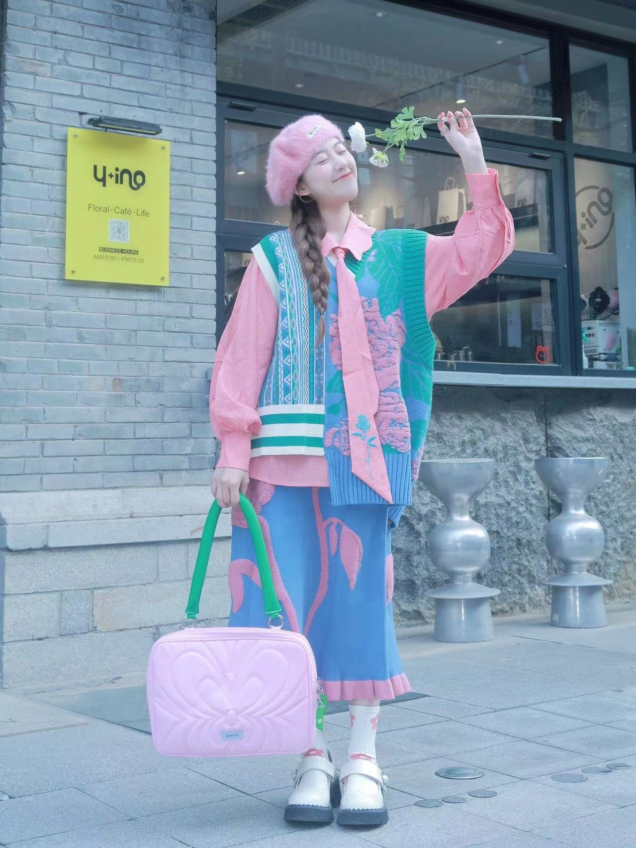秋天怎么少的了粉色衬衫呢