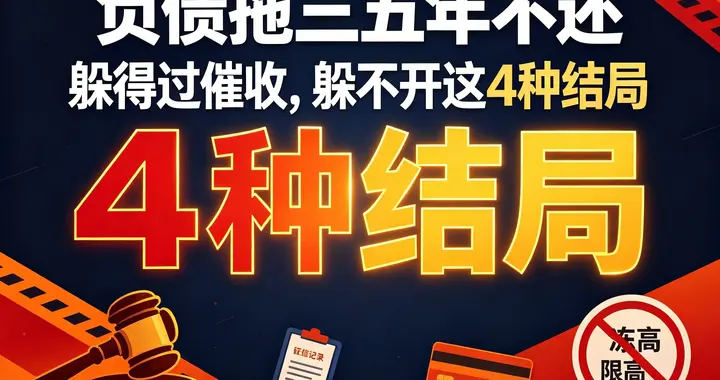 负债拖三五年不还，躲得过催收，躲不开这4种结局