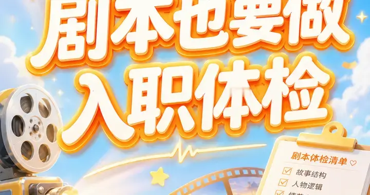 如何找到好故事？该给剧本们做一次“全身体检”了