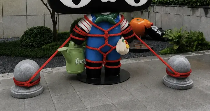认真抗 台风 的猫