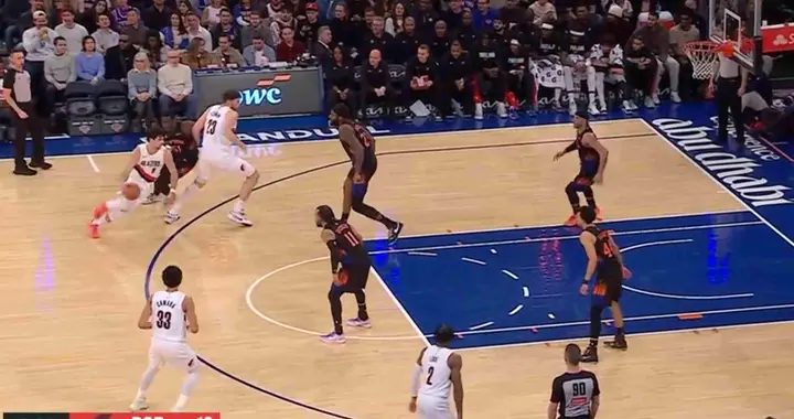 开拓者97-127尼克斯！杨翰森末节登场，数据不会说谎,混子是他