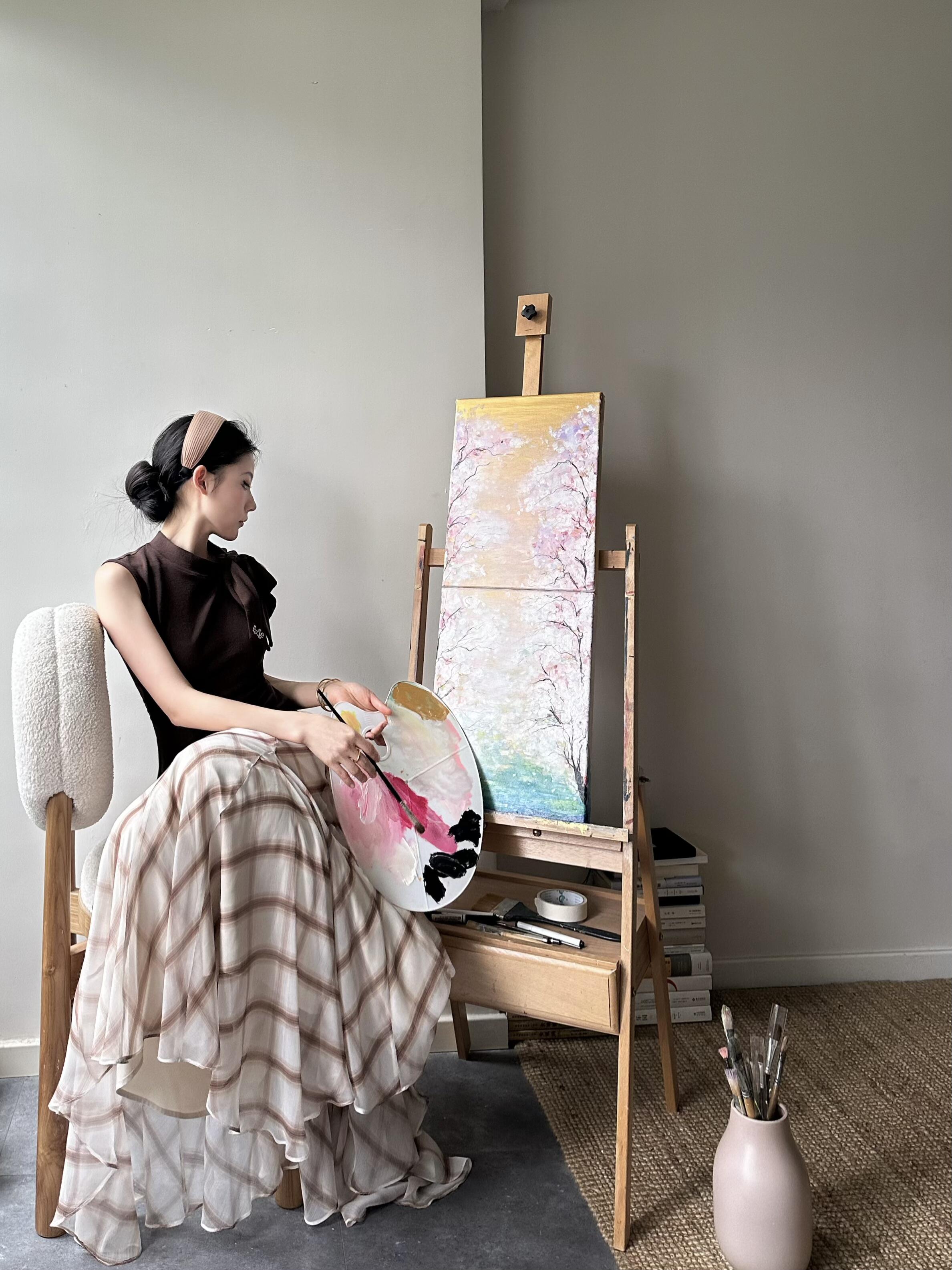 超好看显瘦无袖套装裙