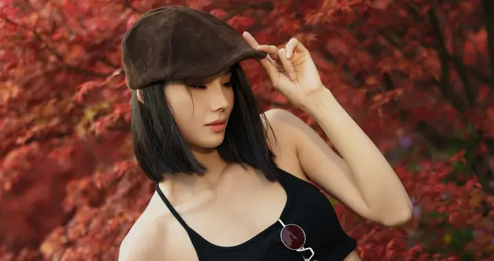 秋天的枫叶，用她那红艳艳的色彩，向人们诉说着秋天的深情和浪漫