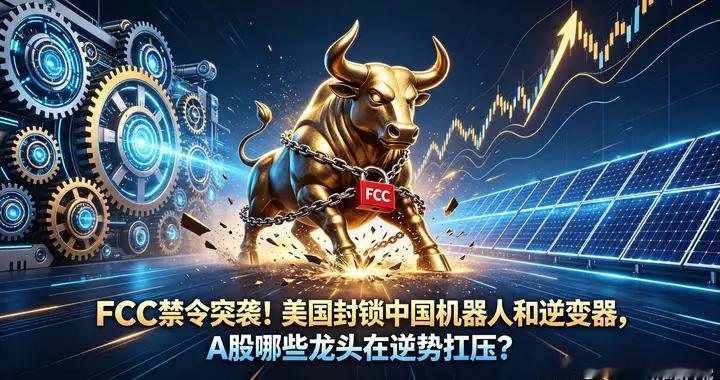 FCC禁令突袭！美国封锁中国机器人和逆变器，A股哪些龙头逆势扛压