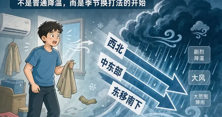 夏天刚赖着不走，下半年最强冷空气就把秋裤逼出来了