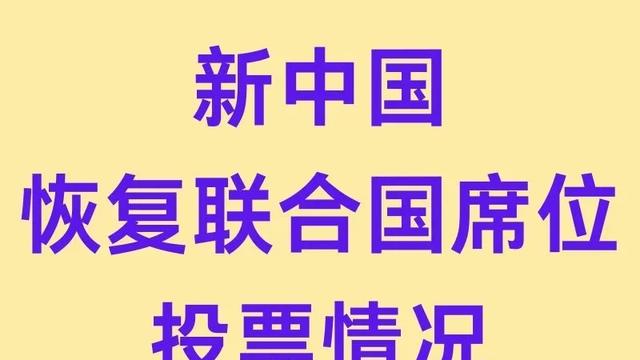 青墨说历史：1971年新中国重返联合国时