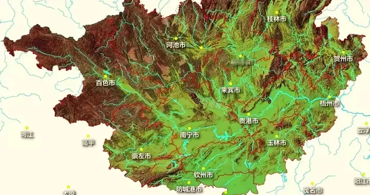广西哪个城市的地形最差呢？