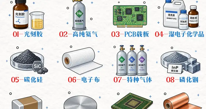 除了光刻机，这15种半导体材料才是真正的“卡脖子”