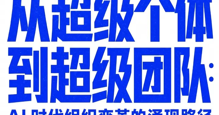 千字解析研究报告《从超级个体到超级团队》