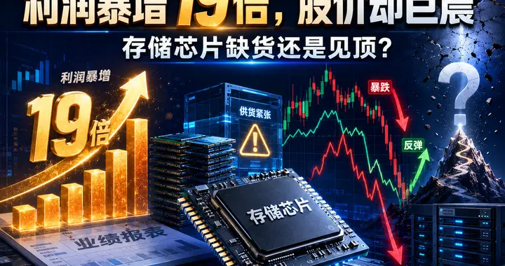 利润暴增19倍，股价却巨震：存储芯片缺货还是见顶？
