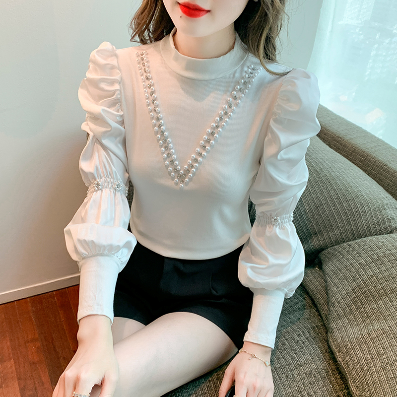 早秋新款长袖t恤打底衫女装