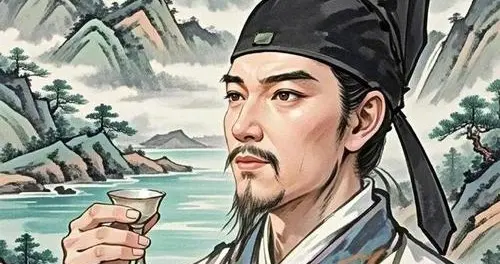 李白被赐金放还，一辈子想当官当不上，最后穷得叮当响。