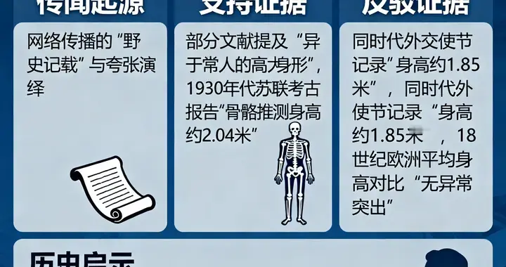 野史：彼得大帝身高2.2米——传闻的起源、证据的边界与叙事力量