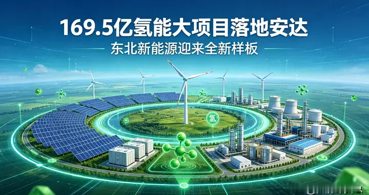 169.5亿氢能大项目落地安达，东北新能源迎来全新样板！
