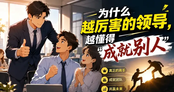 为什么越厉害的领导，越懂得"成就别人"？