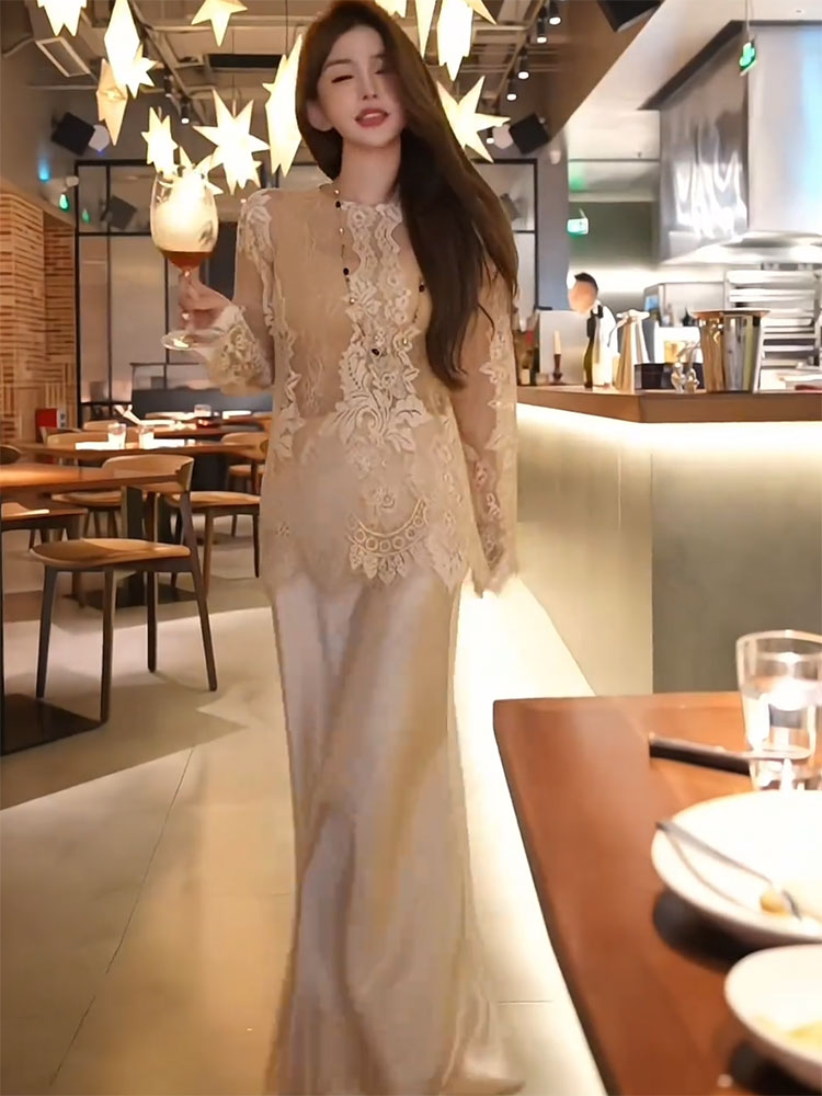独特漂亮绝美气质高级感连衣裙女2025年夏季新款今年流行爆款裙子