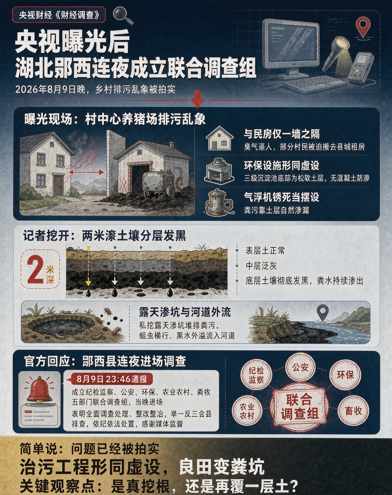 聊热点，后续相关部门有没有监管，附近农民之前有没有反映过相关情况？一般...