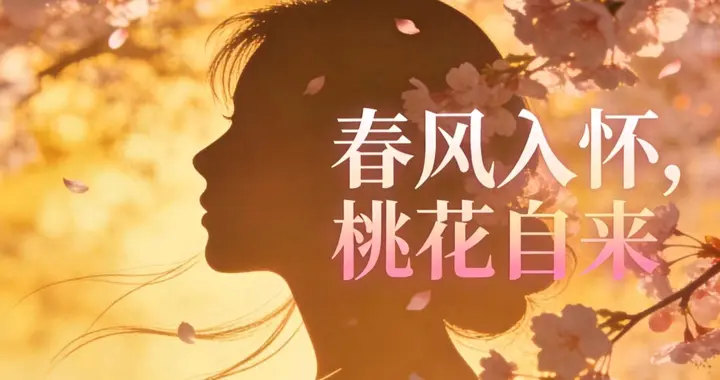 人间四月天，桃花正当时，总有一人为你而来