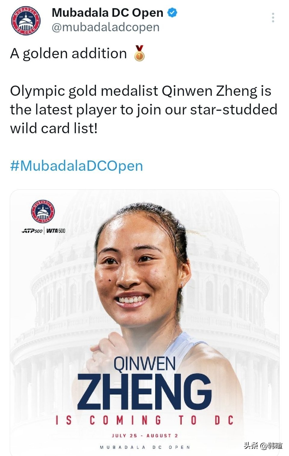 一个神奇的现象！ 当一些中国球迷持续不断“怒喷”郑钦文的同时，女子网坛...