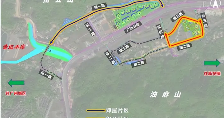 黄埔区新龙镇将新建一条道路及排渠等，总投资1.57亿元
