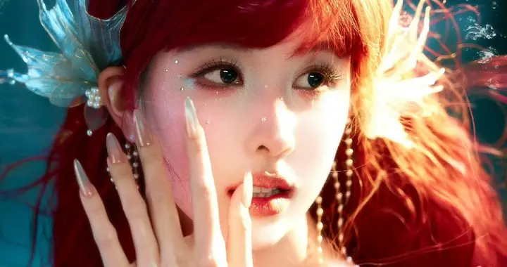 陈都灵33岁生日红发美人鱼造型亮眼