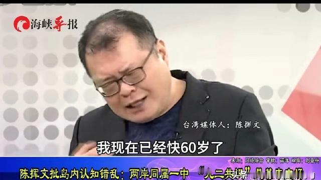 茶余饭后聊几句：陈挥文感叹岛内认知错乱！