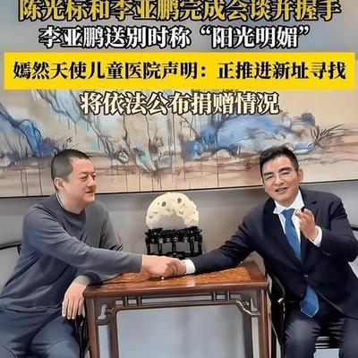 海珍娱乐：李亚鹏直播公开证实，陈光标向嫣